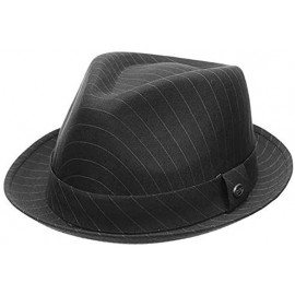 Fedoras Porkpie Fedora Men's Vintage Style Wool Blend - F2783black - CB18LNE0DEQ $21.27