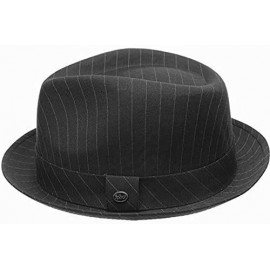 Fedoras Porkpie Fedora Men's Vintage Style Wool Blend - F2783black - CB18LNE0DEQ $21.27