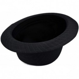 Fedoras Porkpie Fedora Men's Vintage Style Wool Blend - F2783black - CB18LNE0DEQ $21.27