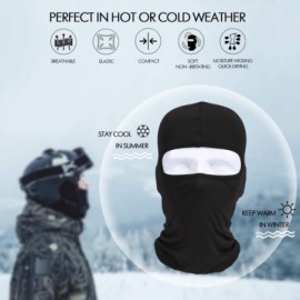 Balaclavas Balaclava Face Mask Hot Weather Summer UV Protection- Black - 1-black - C118X5UW7AM $7.93