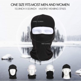 Balaclavas Balaclava Face Mask Hot Weather Summer UV Protection- Black - 1-black - C118X5UW7AM $7.93