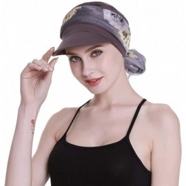 Newsboy Caps Newsboy Cap for Women Chemo Headwear with Scarfs Gifts Hair Loss Available All Year - Grey - CV18LWYZULG $14.06