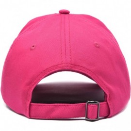 Baseball Caps Initial Hat Letter R Womens Baseball Cap Monogram Cursive Embroider - Hot Pink - CW18U3778KX $23.85