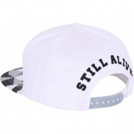 Baseball Caps Animal Paper Folding Rubber Logo Flat Bill Snapback Hat Baseball Cap - Zebra-white - C812FXL7S5R $32.34