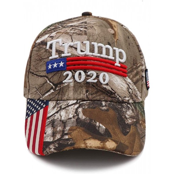 Baseball Caps Trump 2020 Keep America Great Campaign Embroidered USA Flag Hats Baseball Trucker Cap for Men and Women - CQ18Z...