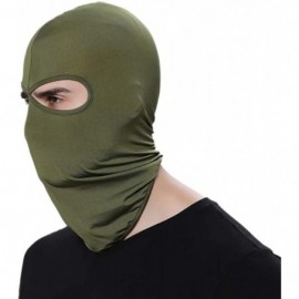 Balaclavas Scarf Full Face Soft Under Helmet Breathable Balaclava Outdoor Sports Cycling Hat - Dark Green - CL18KGAIA3R $9.49