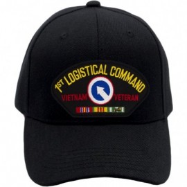 Baseball Caps 1st Logistical Command - Vietnam Hat/Ballcap Adjustable One Size Fits Most - Black - CK1888TM33N $17.08