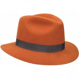 Fedoras Hunter Litefelt Fedora - Burnt Orange - CO12CF8HAKN $53.39