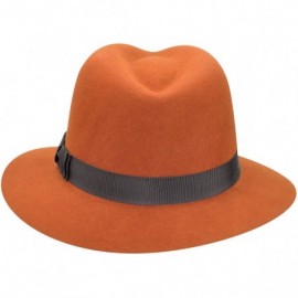 Fedoras Hunter Litefelt Fedora - Burnt Orange - CO12CF8HAKN $53.39