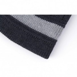 Skullies & Beanies Winter Slouchy Beanie for Men Soft Knitting Hats Warm Outdoor Toboggan Ski Skull Cap - Charcoal Grey - CQ1...