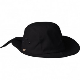 Bucket Hats Women's Knotted Cloche Hat - Black - C6115QFR7AB $76.24