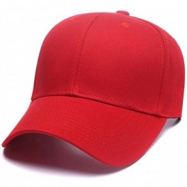 Baseball Caps Custom Embroidered Adjustable Baseball Hat Embroidery Cowboy Caps Men Women Text Gift - Red - CE18H49AEY6 $20.81