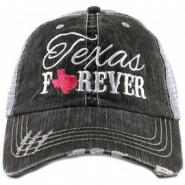 Baseball Caps Texas Forever Women's Adult Mesh Trucker Hat Cap - Hot Pink - C611OWMADFP $26.78