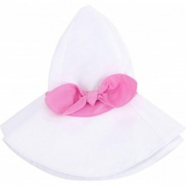 Sun Hats Baby's UPF 50+ UV Protection Outdoor Beach Sun Hat - White/Pink Band - CL194AUN7H4 $10.04