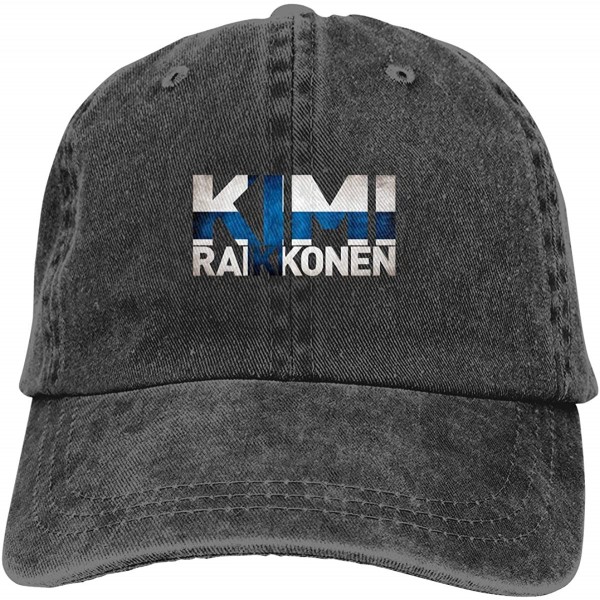 Baseball Caps Kimi Raikkonen Sports Denim Cap Adjustable Snapback Casquettes Unisex Plain Baseball Cowboy Hat Black - Black -...
