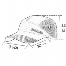 Baseball Caps Men's Summer Outdoor Sport Baseball Cap Mesh Hat Running Visor Sun Caps - White - CC12JS6JZ63 $10.92