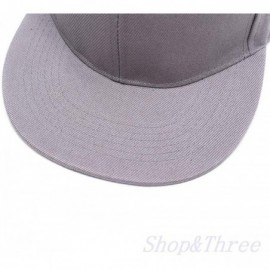 Baseball Caps Custom Embroidered Baseball Cap Personalized Snapback Mesh Hat Trucker Dad Hat - Hiphop Grey-1 - CE18HLINDOZ $1...