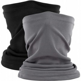 Balaclavas Men Women Sun UV Protection Cooling Neck Gaiter Bandana Balaclava Headwear - 2 Pcs_black/Grey - C719882TQ8L $17.53