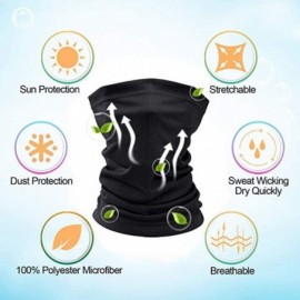 Balaclavas Men Women Sun UV Protection Cooling Neck Gaiter Bandana Balaclava Headwear - 2 Pcs_black/Grey - C719882TQ8L $17.53
