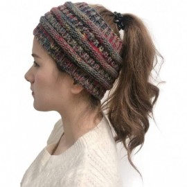 Skullies & Beanies Women Cable Knit Ear Muffs- Thick Crochet Ear Warmer Wide Headwrap Headband for Winter Teens Girls - C718Z...