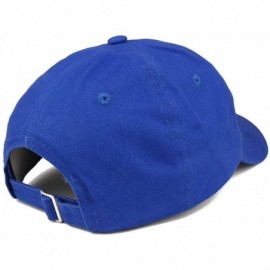Baseball Caps Cat Dad AF Embroidered Soft Cotton Dad Hat - Royal - C718EYDQZDG $15.34