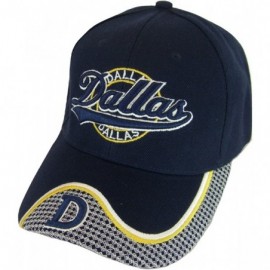 Baseball Caps Dallas Men's D Netting Adjustable Baseball Cap - Navy - CN17Y2EQTAO $13.04