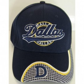 Baseball Caps Dallas Men's D Netting Adjustable Baseball Cap - Navy - CN17Y2EQTAO $13.04