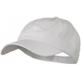 Baseball Caps Solid Brushed Cotton Twill Low Profile Cap - White - White - C511918D4M5 $8.03
