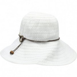 Sun Hats Women's Coconut Ring Safari Sun Hat - White - CX115TFVTOT $57.05