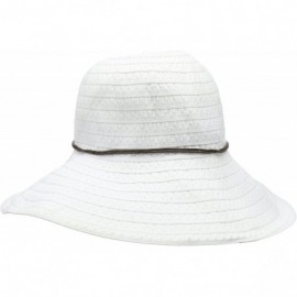 Sun Hats Women's Coconut Ring Safari Sun Hat - White - CX115TFVTOT $31.61
