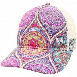 Baseball Caps Ladies Stained Glass Print Adjustable Hat - CJ18M2C8XEM $30.02