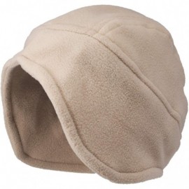 Skullies & Beanies Flammi Men's Warm Fleece Earflap Hat Winter Skull Cap Beanie with Ear Covers - Camel - C31867S0GNZ $12.17