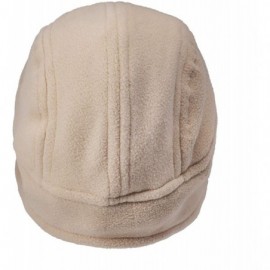 Skullies & Beanies Flammi Men's Warm Fleece Earflap Hat Winter Skull Cap Beanie with Ear Covers - Camel - C31867S0GNZ $12.17