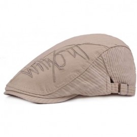 Newsboy Caps Unisex Cotton Duckbill Ivy Cap Golf Driving Flat Cabbie Newsboy Beret Hat Solid Color - Beige-2 - CL18WH04HAA $1...