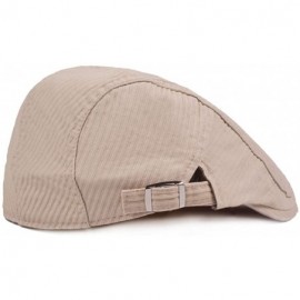 Newsboy Caps Unisex Cotton Duckbill Ivy Cap Golf Driving Flat Cabbie Newsboy Beret Hat Solid Color - Beige-2 - CL18WH04HAA $1...