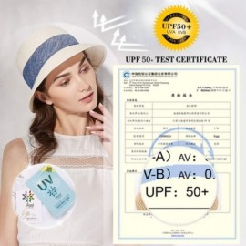 Bucket Hats Womens UPF50 Foldable Summer Sun Beach Straw Hats Accessories Wide Brim - 89316_white - C917YNA2RED $20.22