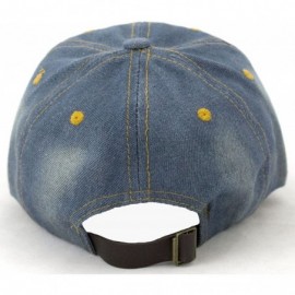 Baseball Caps Hope Studded Rhinestone Denim Cap - CF129SJBUSV $19.70