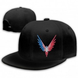 Baseball Caps Cotton Logan Paul Sun Conure Unisex Flat Brim Baseball Hat Parrot Wing - Black4 - CQ18YWCGEL5 $12.96