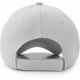 Baseball Caps Plain Baseball Cap Adjustable Men Women Unisex - Classic 6-Panel Hat - Outdoor Sports Wear - White - C818HDCIG4...