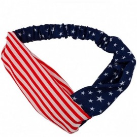 Headbands Small Print Patriotic July 4th Independence Day Head wrap - CL12F8L74B5 $19.27