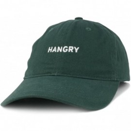 Baseball Caps Hangry Embroidered 100% Cotton Adjustable Cap - Hunter - C212NFFYXBO $32.89