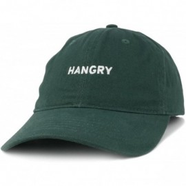 Baseball Caps Hangry Embroidered 100% Cotton Adjustable Cap - Hunter - C212NFFYXBO $16.44