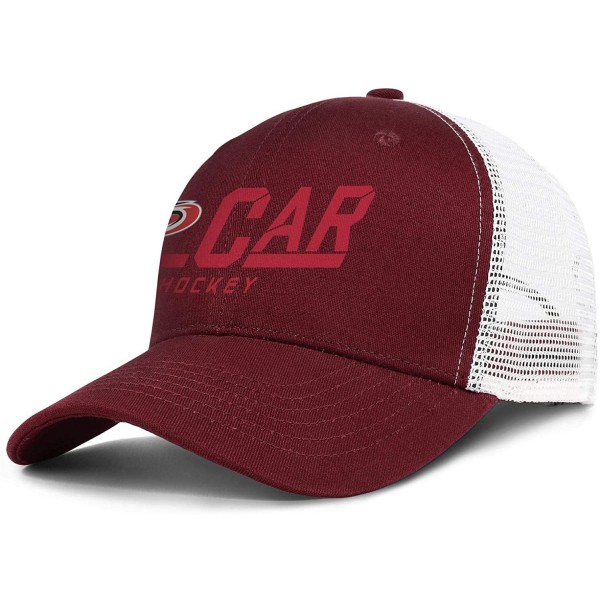 Baseball Caps Mens Baseball Cap Lightweight Casual Breathable Adjustable Trucker Hat - Burgundy-39 - C21952EZCNA $17.85