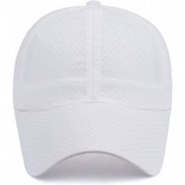 Baseball Caps Mesh Baseball Cap Quick Dry Cooling Sun Hat Unstructured Portable Sports Cap for Hiking Golf Running Tennis - C...