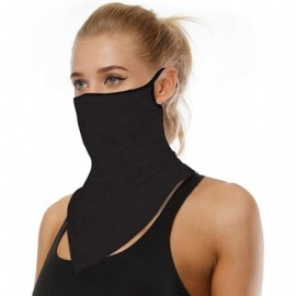 Balaclavas Bandanas Face Mask For Women/Men Ear Loops Cooling Face Scarf Reusable Washable - Black - CD19024CZCQ $12.27