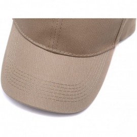 Baseball Caps Custom Embroidered Baseball Hat Personalized Adjustable Cowboy Cap Add Your Text - Khaki - C418HTMSE06 $18.63