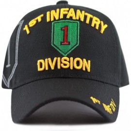 Baseball Caps Official Licensed Infantry Logo Cap - Black - C61863K5ZQY $15.45