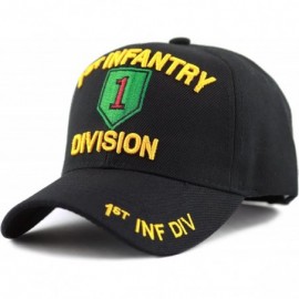 Baseball Caps Official Licensed Infantry Logo Cap - Black - C61863K5ZQY $15.45