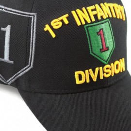 Baseball Caps Official Licensed Infantry Logo Cap - Black - C61863K5ZQY $15.45