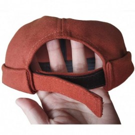 Skullies & Beanies Retro Rolled Cuff Skull Caps Brimless Beanie Hats for Men/Women - D-brick Red - CD12IQAV2FX $21.37
